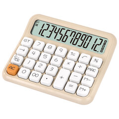 Калькулятор настольный BRAUBERG KW-1000-BG (152&times;132 мм), 3D-кнопки, 12 разрядов, бежевый, 272957