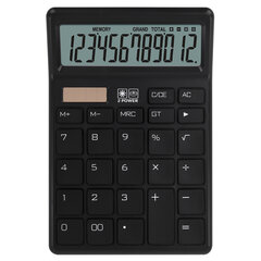 Калькулятор настольный BRAUBERG CH-12-BK (153&times;103 мм), 12 разрядов, двойное питание, черный, 272958