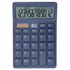 Калькулятор настольный BRAUBERG CH-12-BU (153&times;103 мм), 12 разрядов, двойное питание, синий, 272959