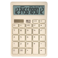 Калькулятор настольный BRAUBERG CH-12-BG (153&times;103 мм), 12 разрядов, двойное питание, бежевый, 272960