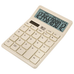 Калькулятор настольный BRAUBERG CH-12-BG (153&times;103 мм), 12 разрядов, двойное питание, бежевый, 272960