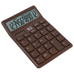 Калькулятор настольный BRAUBERG CH-12-BR (153&times;103 мм),12 разрядов, двойное питание, коричневый, 272961