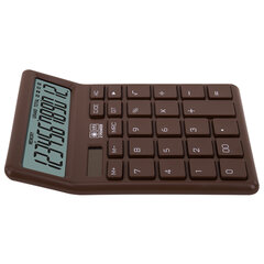 Калькулятор настольный BRAUBERG CH-12-BR (153&times;103 мм),12 разрядов, двойное питание, коричневый, 272961