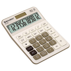 Калькулятор настольный BRAUBERG DC-118-BG (175&times;126 мм), 12 разрядов, двойное питание, бежевый, 272963