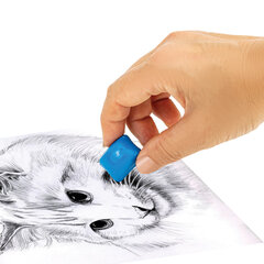 Ластик-клячка художественный MAPED Croc Croc &laquo;Улитка&raquo; в футляре, 40&times;36&times;10 мм, мягкий, голубой, 014501