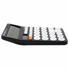 Калькулятор настольный BRAUBERG STYLE-12-BK (157&times;106 мм), 12 разрядов, двойное питание, ЧЕРНЫЙ, 272965