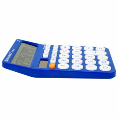 Калькулятор настольный BRAUBERG STYLE-12-BL (157&times;106 мм), 12 разрядов, двойное питание, СИНИЙ, 272966