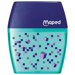 Точилка с контейнером MAPED (Франция) &laquo;Pixel Party&raquo;, 2 отверстия, яркий цвет корпуса, 035023