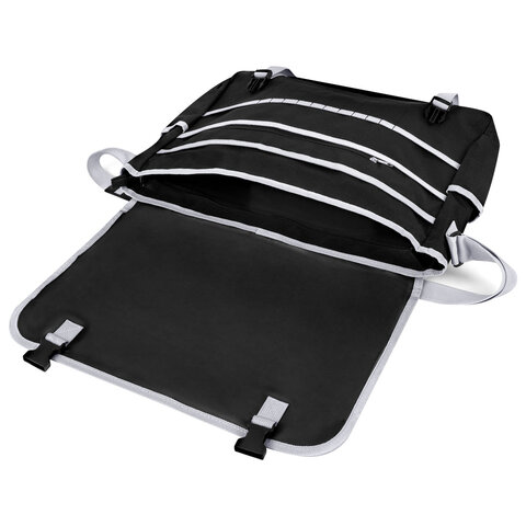 Сумка для художника БОЛЬШАЯ А3+ (46см*36см) 3 отделения, черная, BRAUBERG ART CLASSIC, 272983