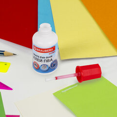 Клей ПВА УСИЛЕННЫЙ 20 г с кисточкой, ВЫГОДНАЯ УПАКОВКА, 3 штуки на блистере, BRAUBERG Extra, 272999