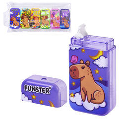 Корректирующая лента FUNSTER (ФАНСТЕР) &laquo;КАПИБАРЫ&raquo;, 5 мм х 5 м, КОМПЛЕКТ 6 штук, пенал с zip-замком, 273021