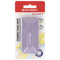 Корректирующая лента BRAUBERG &laquo;EXCLUSIVE&raquo;, 5 мм х 6 м, ассорти, блистер, 273022