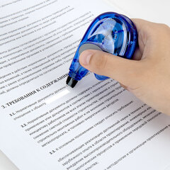 Корректирующая лента BRAUBERG &laquo;Bomb&raquo;, 5 мм х 8 м, корпус темно-синий с резиновой вставкой, 273024