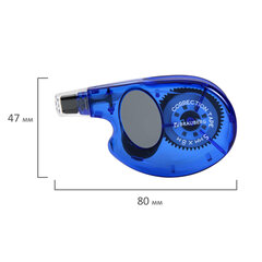 Корректирующая лента BRAUBERG &laquo;Bomb&raquo;, 5 мм х 8 м, корпус темно-синий с резиновой вставкой, 273024