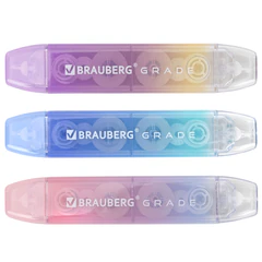 Корректирующая лента двусторонняя BRAUBERG &laquo;GRADE PASTEL&raquo;, 5 мм x 10 м, корпус ассорти, блистер, 273025