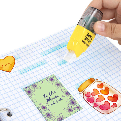 Клей-лента BRAUBERG SPECIAL, 6 мм х 8 м, корпус жёлтый, блистер, 273028 - фото 8