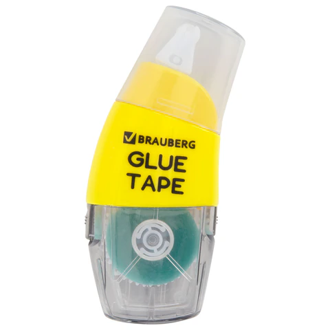 Клей-лента BRAUBERG SPECIAL, 6 мм х 8 м, корпус жёлтый, блистер, 273028 - фото 2