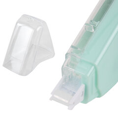 Клей-лента BRAUBERG MAXI, 6 мм х 15 м, корпус зеленый, блистер, 273029