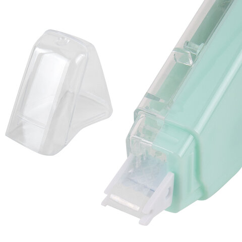 Клей-лента BRAUBERG MAXI, 6 мм х 15 м, корпус зеленый, блистер, 273029 - фото 4