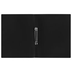 Папка на 2 кольцах А4 BRAUBERG UNIVERSAL, 25 мм, черная, до 170 листов, 0,5 мм, 273031