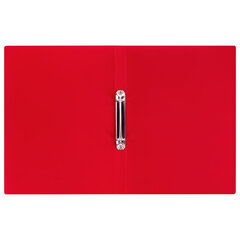 Папка на 2 кольцах А4 BRAUBERG UNIVERSAL, 25 мм, красная, до 170 листов, 0,5 мм, 273032