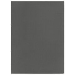 Папка на 2 кольцах А4 BRAUBERG PIXEL, 25 мм, серая, до 170 листов, 0,5 мм, 273034
