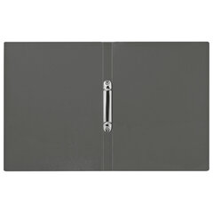 Папка на 2 кольцах А4 BRAUBERG PIXEL, 25 мм, серая, до 170 листов, 0,5 мм, 273034