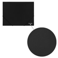 Папка на резинках А4 BRAUBERG UNIVERSAL, черная, до 300 листов, 0,5 мм, 273038