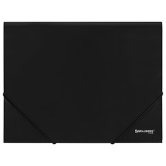 Папка на резинках А4 BRAUBERG UNIVERSAL, черная, до 300 листов, 0,5 мм, 273038