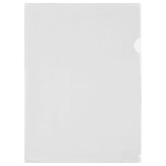 Папка-уголок жесткая А4 BRAUBERG UNIVERSAL, прозрачная, 0,15 мм, со штрихкодом, 273049