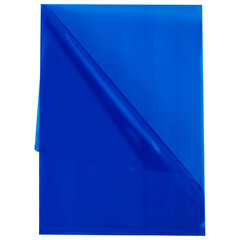 Папка-уголок жесткая прозрачная А4 BRAUBERG UNIVERSAL, синяя, 0,15 мм, со штрихкодом, 273050