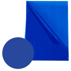 Папка-уголок жесткая прозрачная А4 BRAUBERG UNIVERSAL, синяя, 0,15 мм, со штрихкодом, 273050