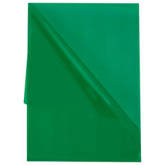 Папка-уголок жесткая прозрачная А4 BRAUBERG UNIVERSAL, зеленая, 0,15 мм, со штрихкодом, 273053