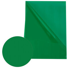 Папка-уголок жесткая прозрачная А4 BRAUBERG UNIVERSAL, зеленая, 0,15 мм, со штрихкодом, 273053