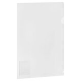 Папка-уголок жесткая А4 BRAUBERG UNIVERSAL, прозрачная, 0,18 мм, со штрихкодом, 273054