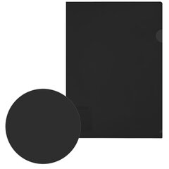 Папка-уголок жесткая, непрозрачная (тонированная), А4, BRAUBERG UNIVERSAL, черная, 0,18 мм, 273056