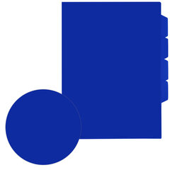 Папка-уголок 3 отделения, жесткая, непрозрачная, А4, BRAUBERG &laquo;SPECIAL&raquo;, синяя, 0,15 мм, 273063