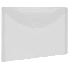 Изображение товара Папка-конверт с кнопкой МАЛОГО ФОРМАТА, А5, BRAUBERG «UNIVERSAL», прозрачная, 0,15 мм, 273065