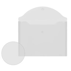 Папка-конверт с кнопкой МАЛОГО ФОРМАТА, А5, BRAUBERG &laquo;UNIVERSAL&raquo;, прозрачная, 0,15 мм, 273065