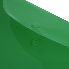 Папка-конверт с кнопкой прозрачная МАЛОГО ФОРМАТА А5, BRAUBERG UNIVERSAL, зеленая, 0,15 мм, 273069