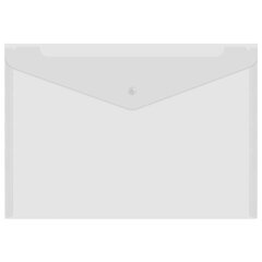 Папка-конверт с кнопкой А4, BRAUBERG &laquo;UNIVERSAL&raquo;, до 100 листов, прозрачная, 0,15 мм, 273070