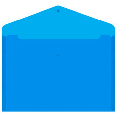 Папка-конверт с кнопкой прозрачная А4, BRAUBERG &laquo;UNIVERSAL&raquo;, до 100 листов, синяя, 0,15 мм, 273071