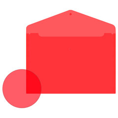 Папка-конверт с кнопкой прозрачная А4, BRAUBERG &laquo;UNIVERSAL&raquo;, до 100 листов, красная, 0,15 мм, 273073