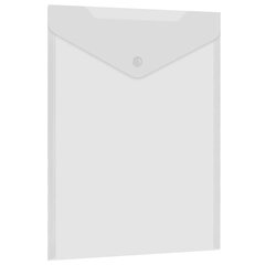 Изображение товара Папка-конверт с кнопкой А4, BRAUBERG «UNIVERSAL», до 100 листов, вертикальная, прозрачная, 0,15 мм, 273075