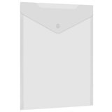 Папка-конверт с кнопкой А4, BRAUBERG "UNIVERSAL", до 100 листов, вертикальная, прозрачная, 0,15 мм, 273075