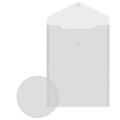 Папка-конверт с кнопкой А4, BRAUBERG &laquo;UNIVERSAL&raquo;, до 100 листов, вертикальная, прозрачная, 0,15 мм, 273075