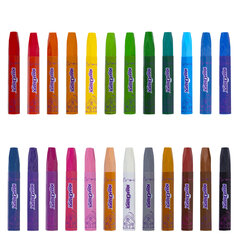 Восковые мелки утолщенные на масляной основе ЮНЛАНДИЯ &laquo;ДОМИКИ&raquo;, 24 цвета, 273091