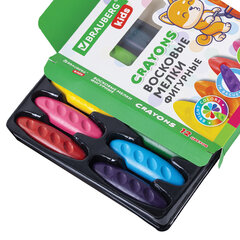Восковые мелки фигурные BRAUBERG KIDS &laquo;Батоны&raquo;, 12 цветов, 273093