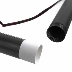 Тубус для чертежей телескопический, длина 53-93 см, формат A0, диаметр 7 см, с ремнем, черный, STAFF, 273095