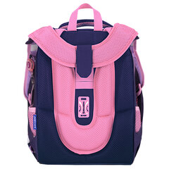 Ранец BRAUBERG PREMIUM, 2 отделения, с брелоком, &laquo;Paw prints&raquo;, велюровая панель, 38&times;29&times;16 см, 273098